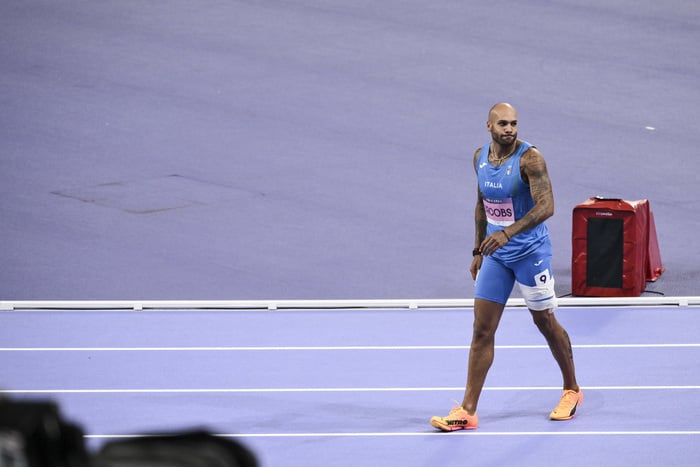 Italy in men's 4x100 relay final