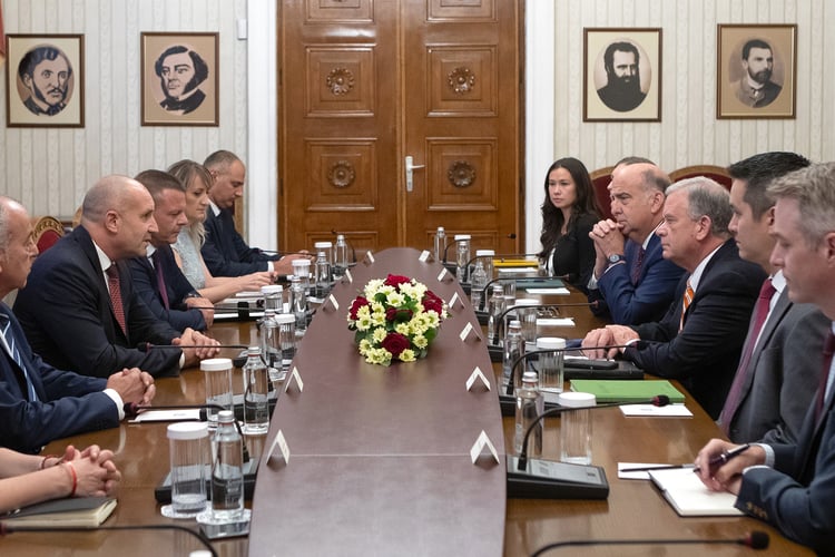 President Radev Meets with Commissioner of the US Nuclear Regulatory Commission David Wright