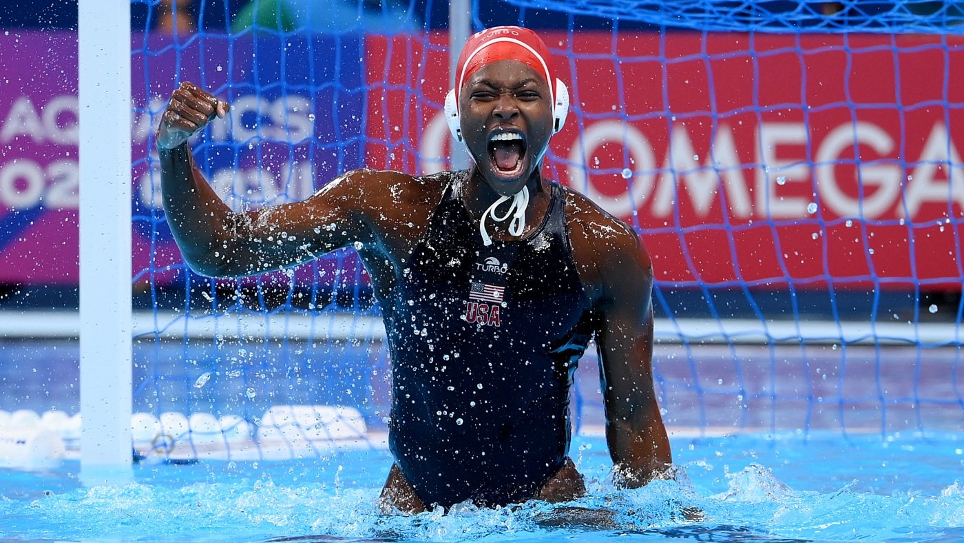 Ashleigh Johnson is a water polo champion. She might lead the U.S. to another gold