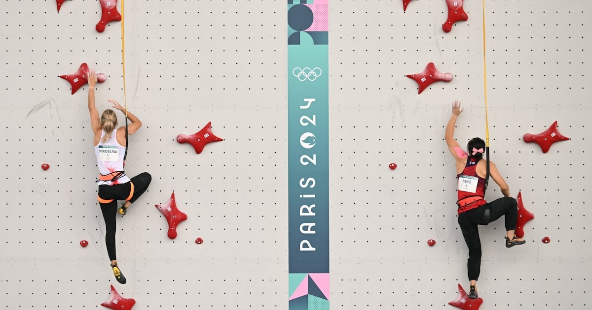 New Olympics event speed climbing is a triumph of power, reflexes and precision