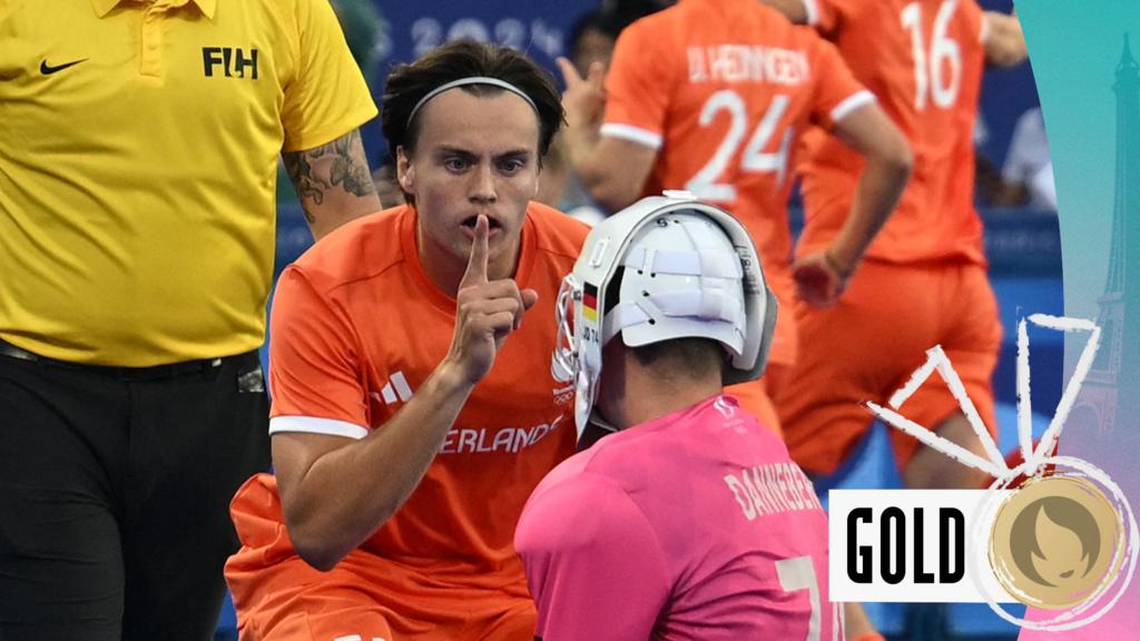 Tempers flare as Netherlands beat Germany to win hockey gold in shootout