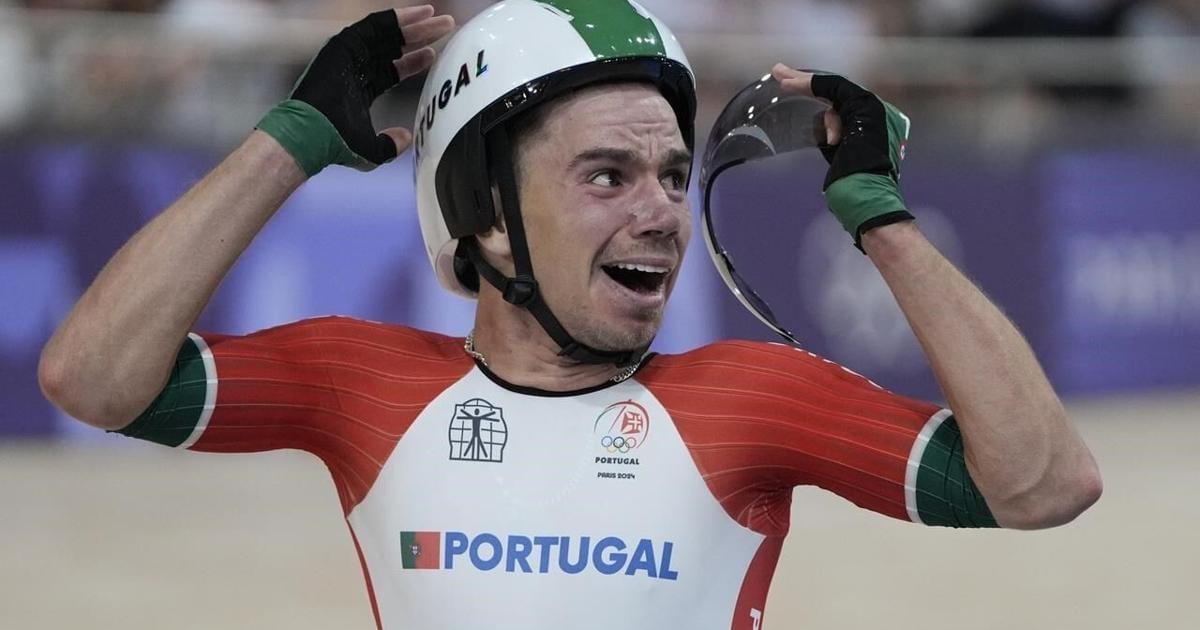 Portugal holds off Italy and Denmark to win the gold medal in the men's Madison