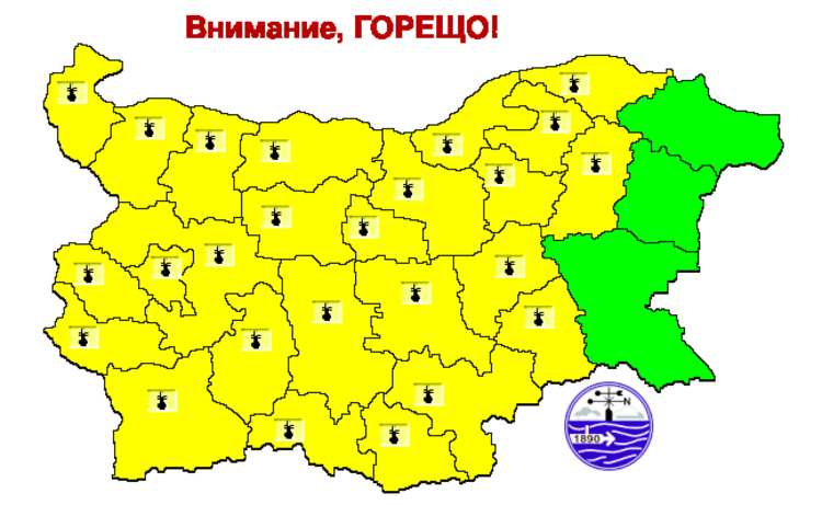 Yellow Alert for Hot Weather Issued for 18 Regions on Sunday 