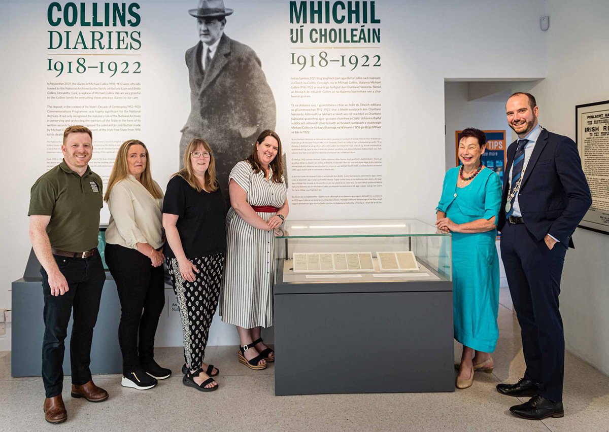 Collins diaries on display in Clonakilty