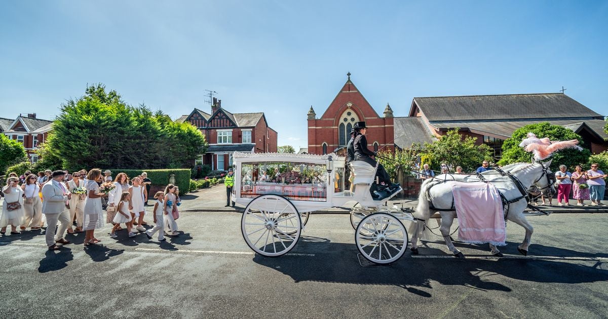 Southport stabbings: Mourners in white line street for funeral of 'happy' Alice Da Silva Aguiar, 9