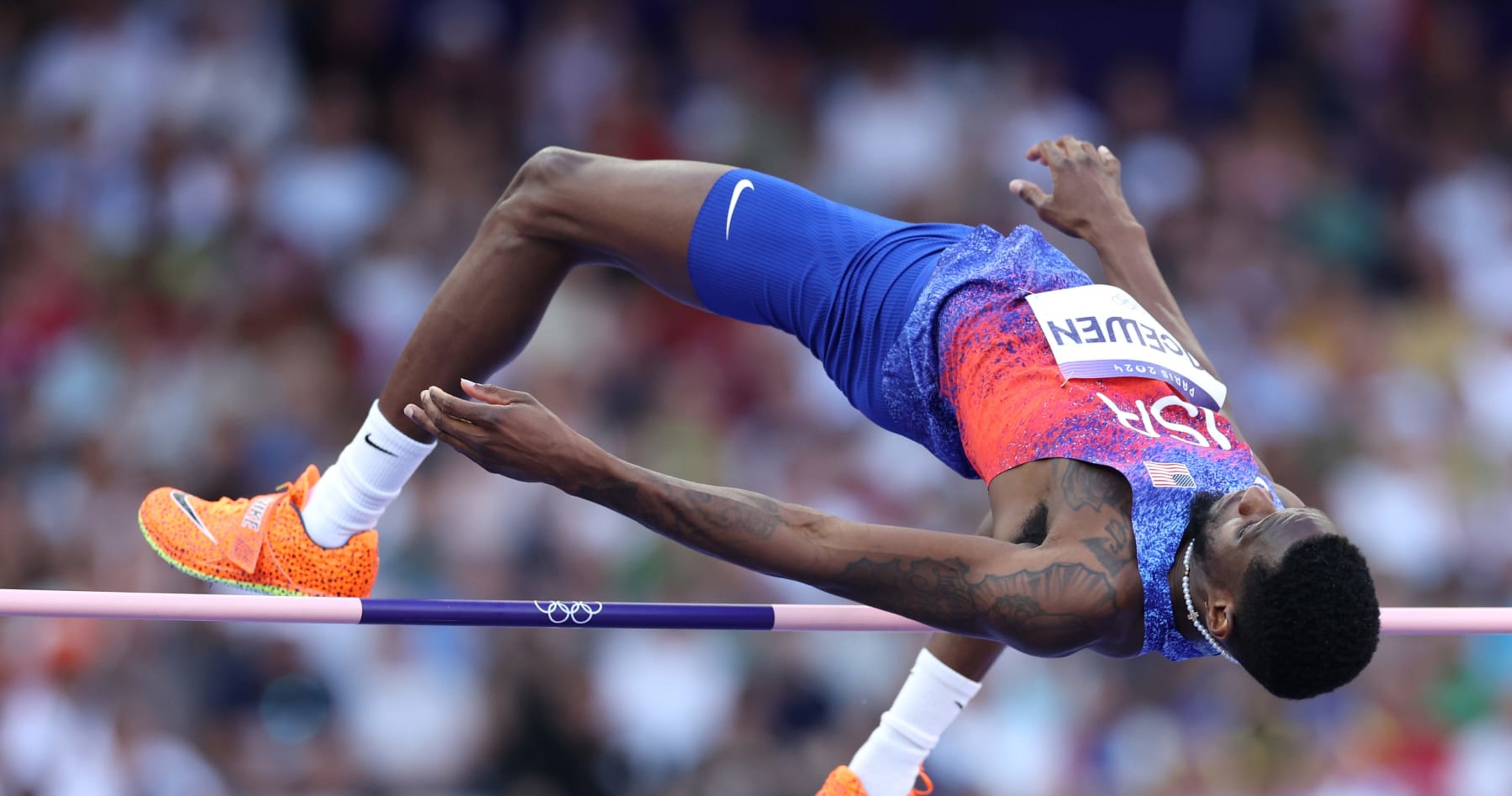 USA's Shelby McEwen Wins Silver Medal in Men's High Jump at 2024 Olympics