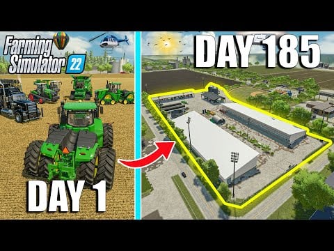 I SPENT 6 MONTHS turning FLAT LAND into a MEGA FARM (MEGA FARM SUPERCUT) | Farming Simulator 22