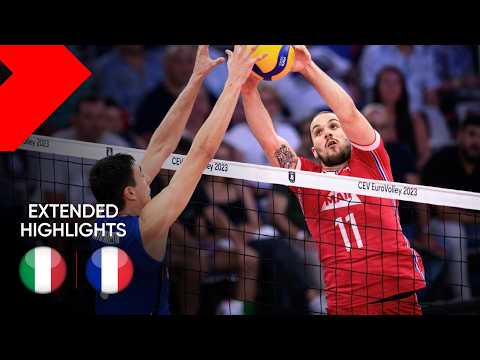 ITALY vs FRANCE I Extended Highlights I CEV EuroVolley 2023 Semi-Finals