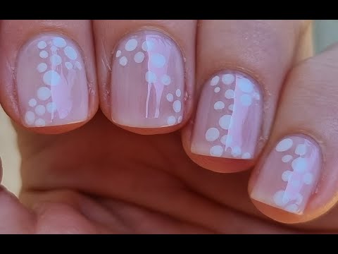 Lavender Pink Nail Art | Pastel Nails For Beginners Using Dotting Tool