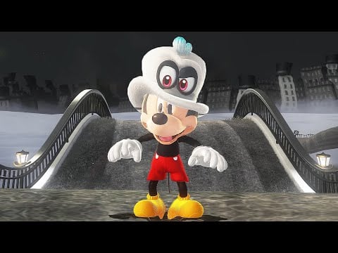 Playable Mickey Mouse in Super Mario Odyssey (4K)