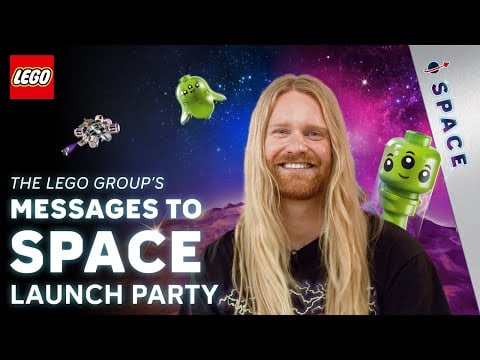 Watch the full LEGO Space Message Launch party! Sam Ryder, Dr Maggie Aderin-Pocock and George Sesay.