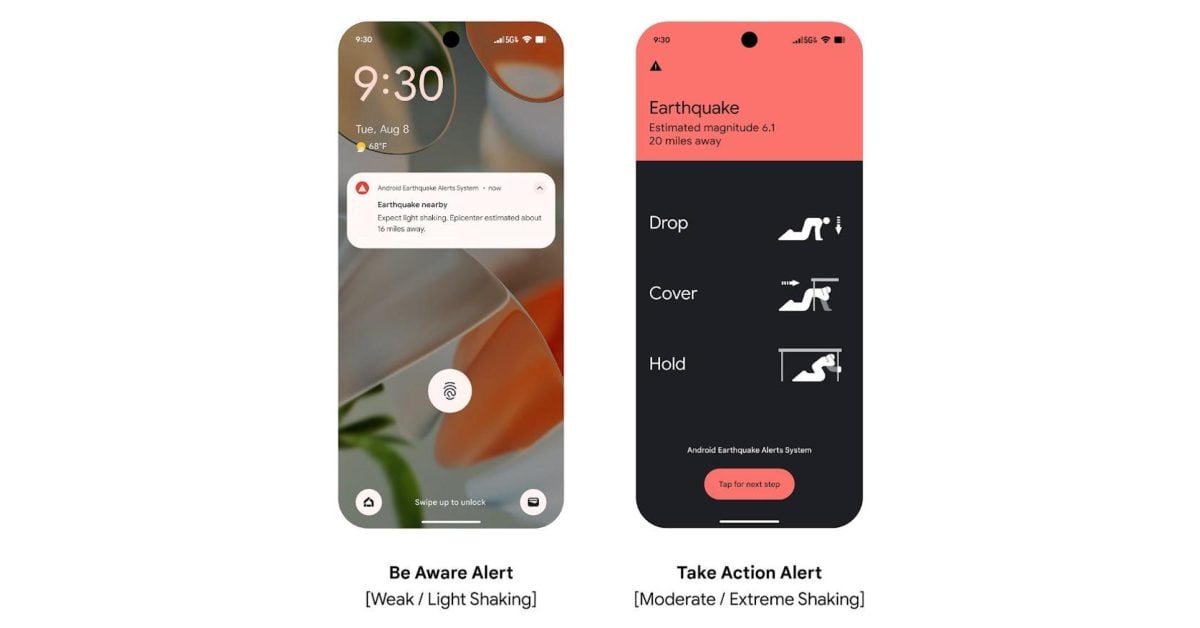 Google rolling out Android Earthquake Alerts across the US