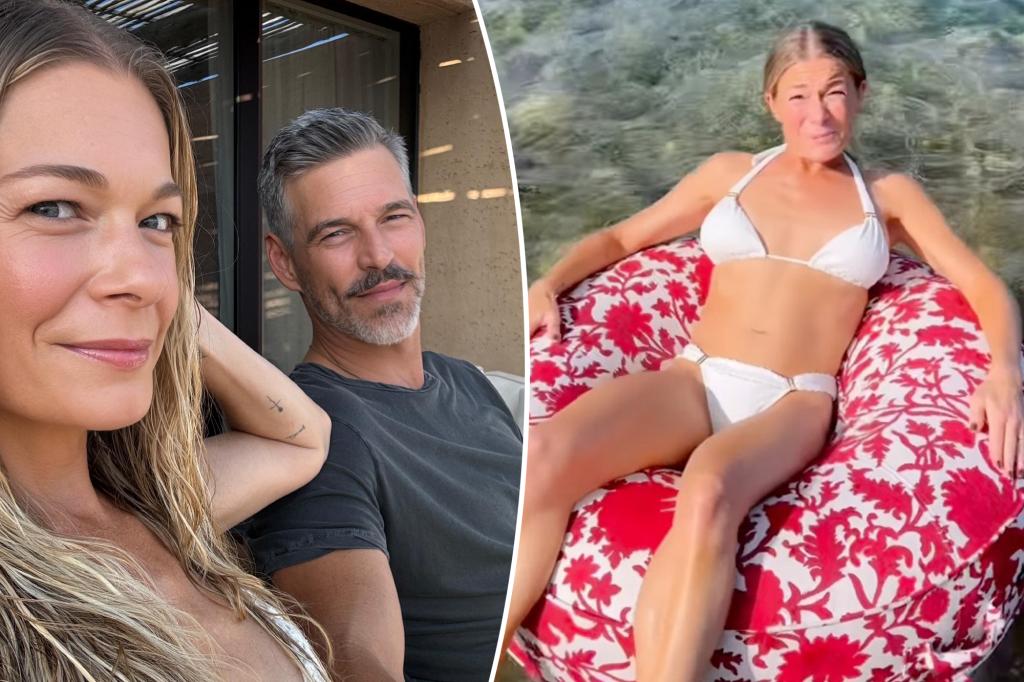 LeAnn Rimes wears tiny white bikini vacationing with husband Eddie Cibrian