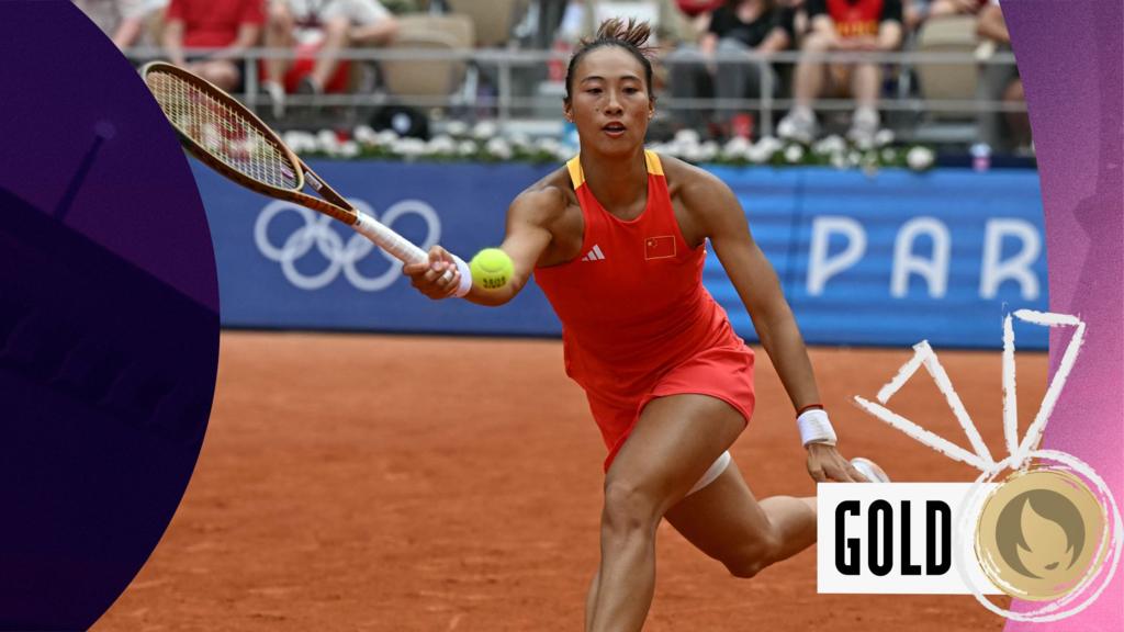 Zheng beats Vekic to win women's singles tennis gold for China