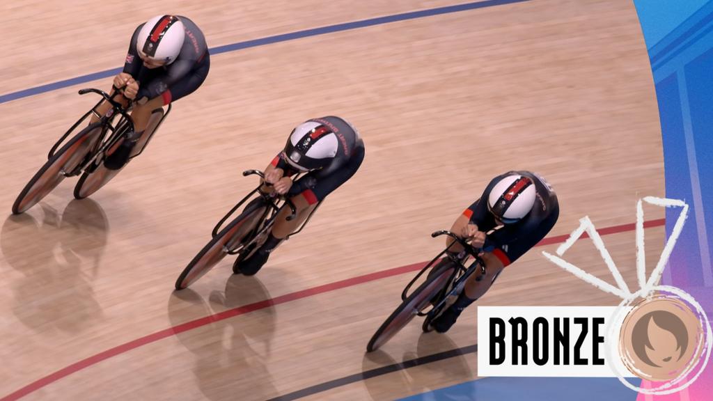 GB time late charge to secure women's team pursuit bronze