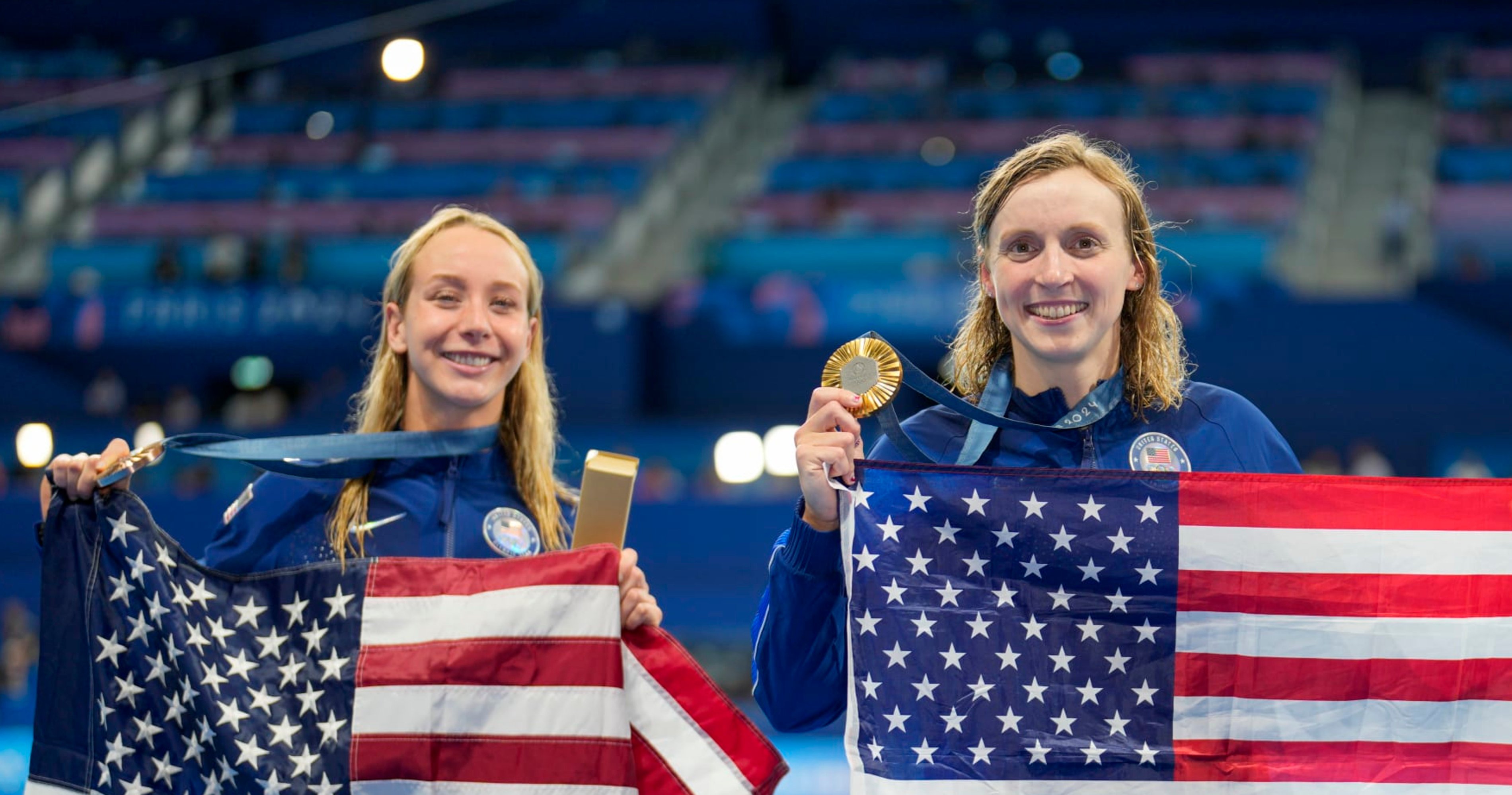 Katie Ledecky, USA Top Australia for Most Swimming Gold on Olympics Medal Count 2024