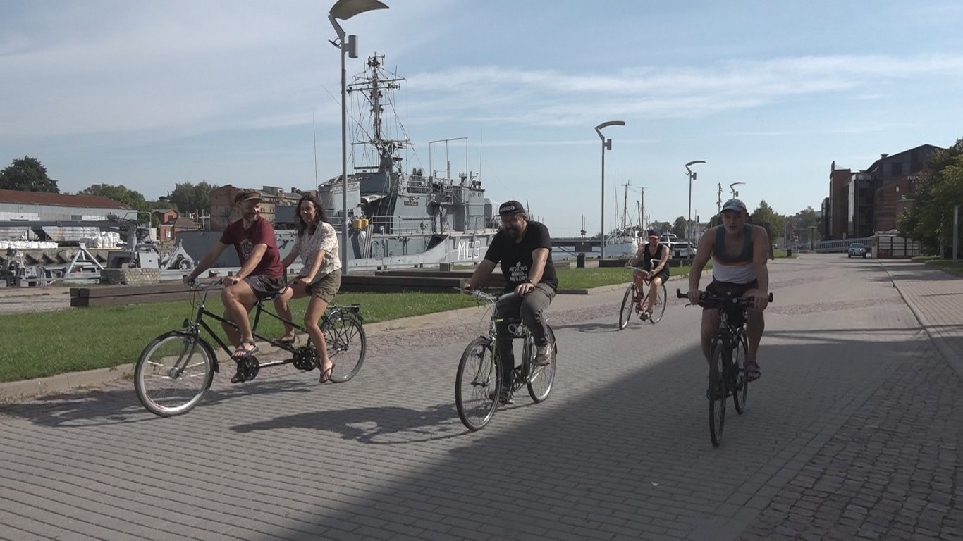 Environment friends cycle through Latvia this week