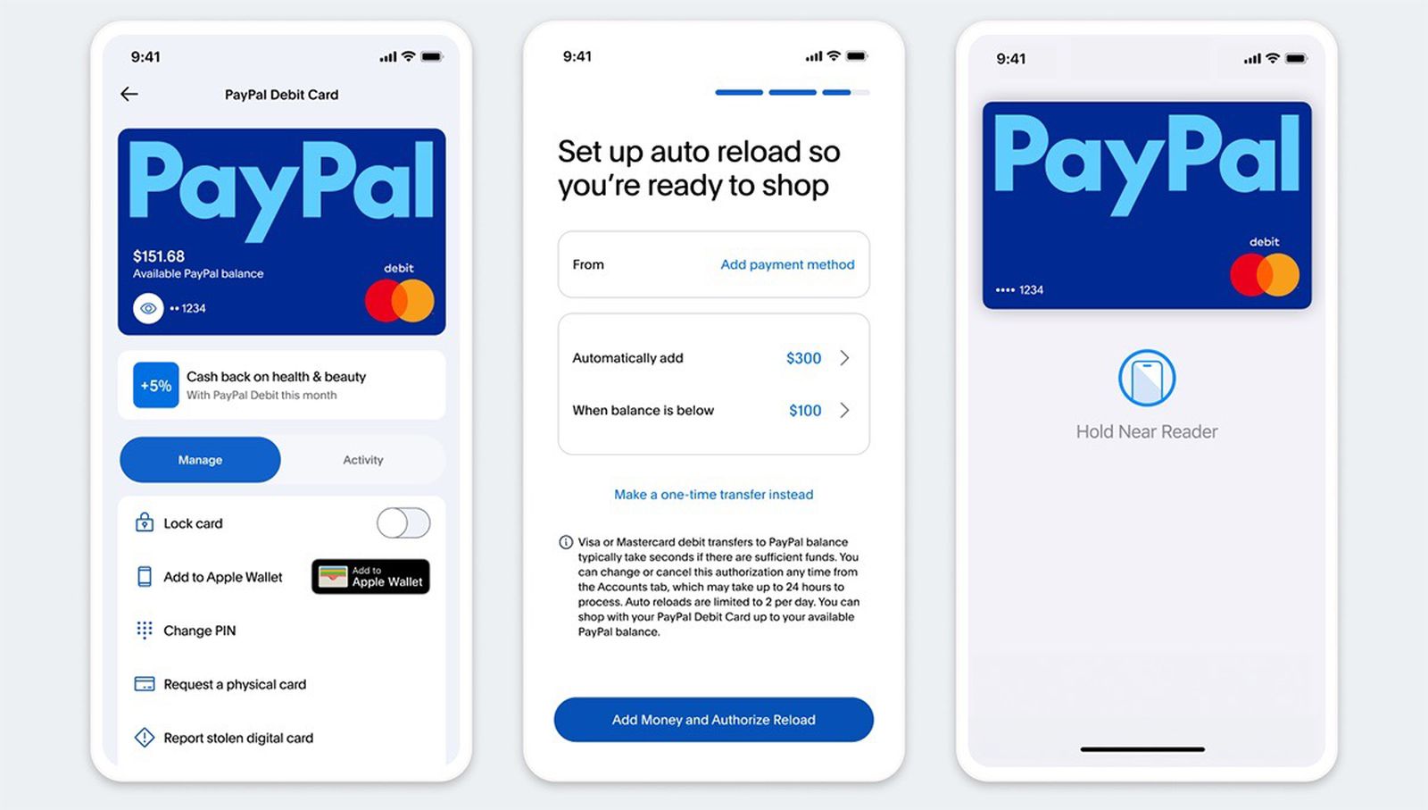 PayPal Debit Card Now Supports Apple Wallet With Up to 5% Cash Back