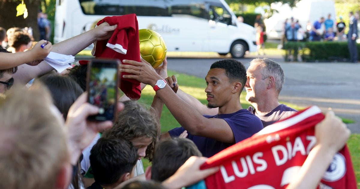 Irish football fans give England players warm welcome as stars sign autographs and pose for selfies