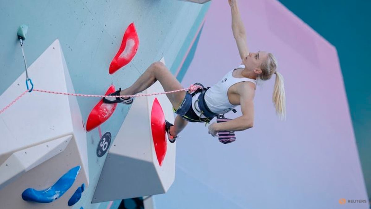 Climbing-Slovenia's climbing queen Garnbret wins boulder and lead gold