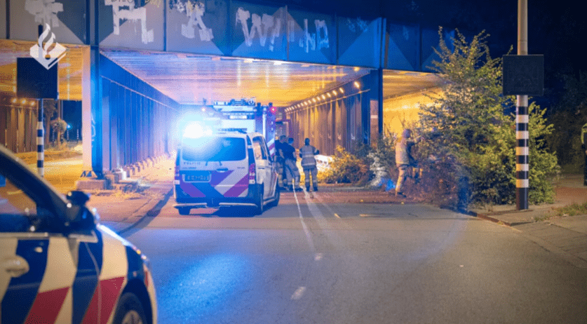 One killed, three hurt as car crashes into Amsterdam viaduct during police chase