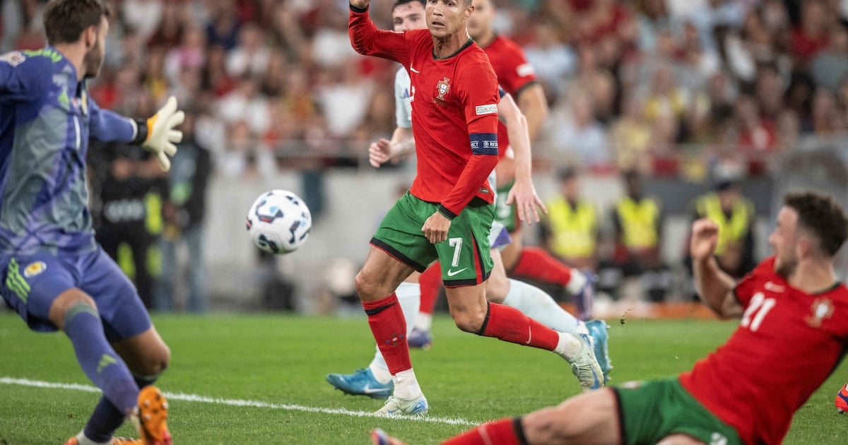 Cristiano Ronaldo strikes late for Portugal to break Scotland hearts