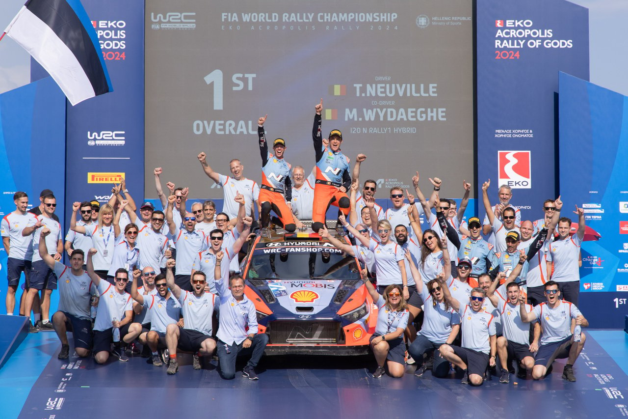 [Photo News] Hyundai sweeps podium at acropolis rally