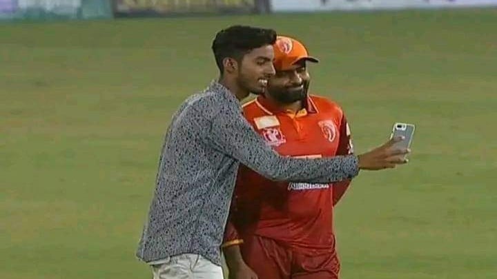 Video: Fan Takes Selfie With Babar Azam On The Field Amid One-Day Champions Cup Clash