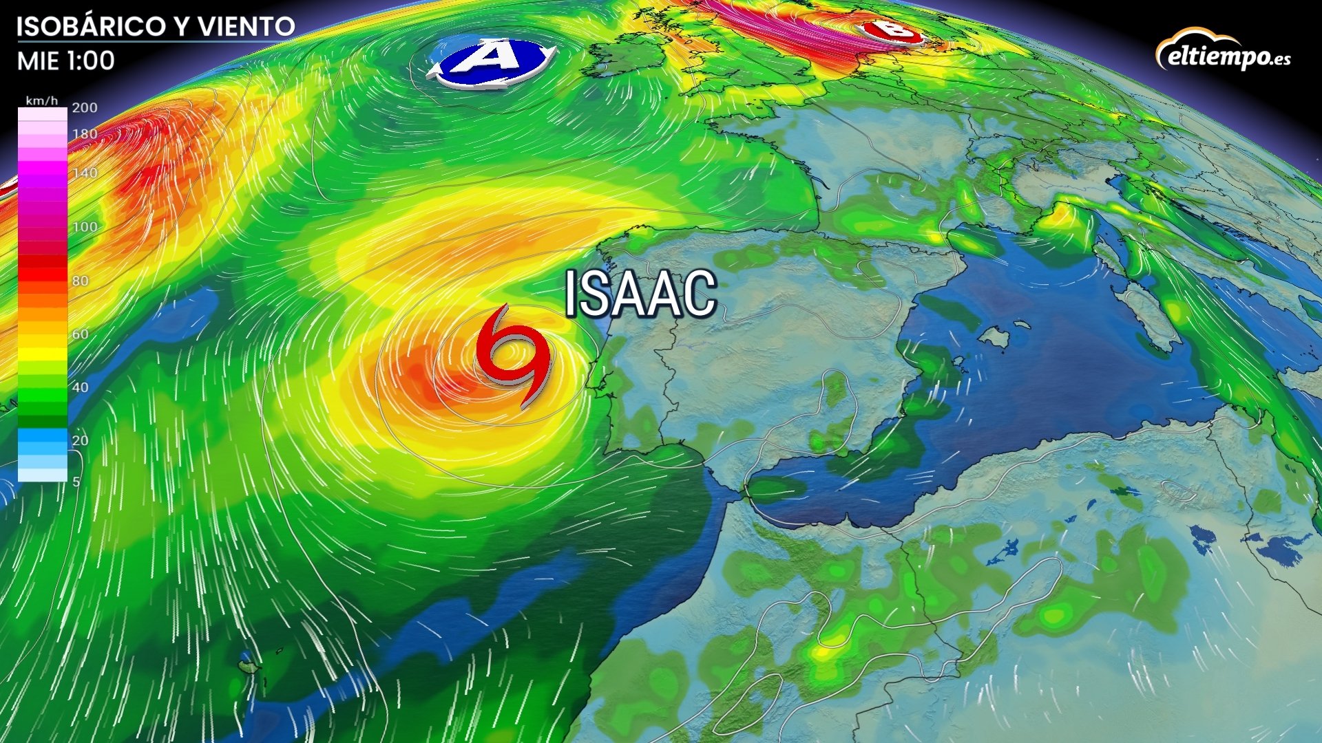 Hurricane warning for Spain: Storm Isaac currently brewing over the Atlantic is on track to hit these areas within days