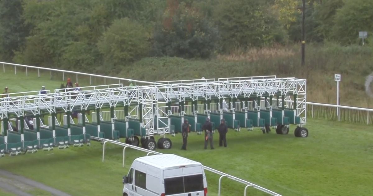 Race meeting called off after jockey suffers suspected broken leg on way to start