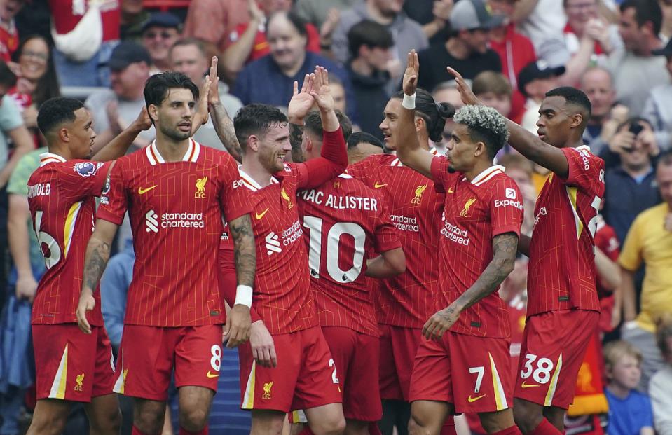 Diaz strikes twice and Liverpool top Premier League while Newcastle lose at Fulham