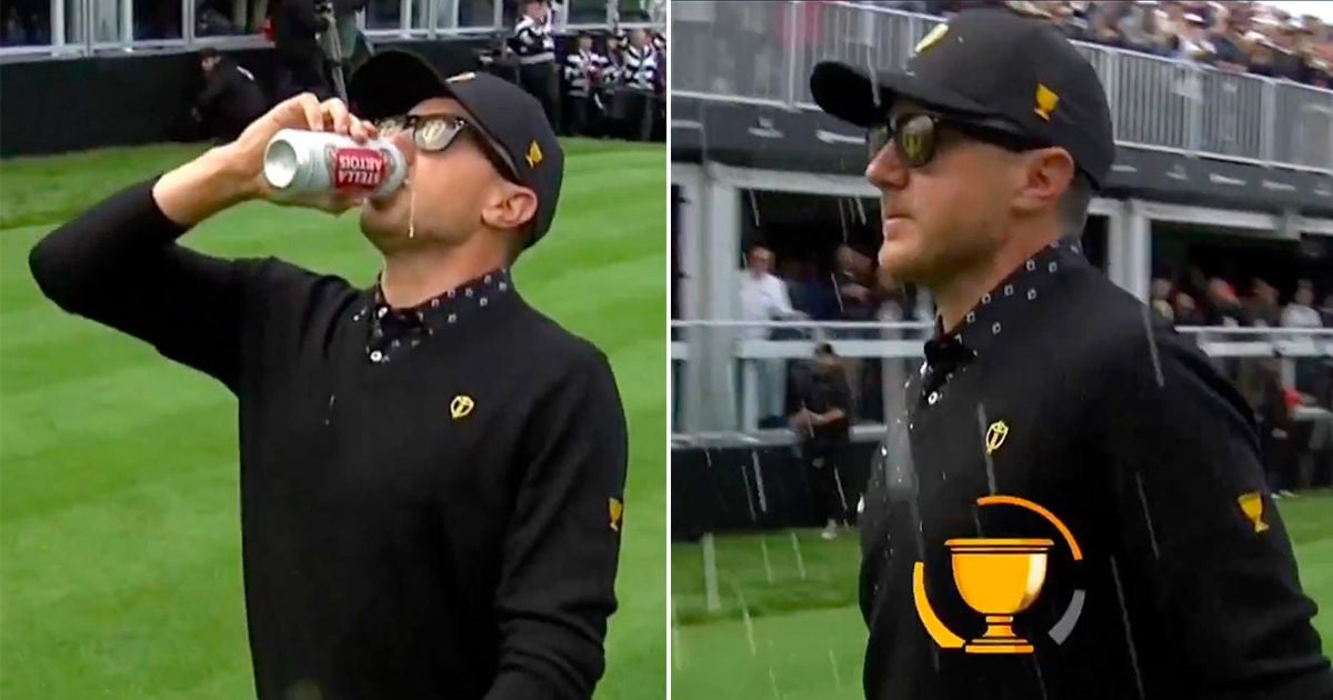 Presidents Cup star downs beer in wild scenes before team suffers 5-0 whitewash