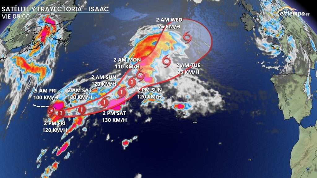 Hurricane Isaac is forming over the Atlantic: Experts give update on whether it will reach Spain