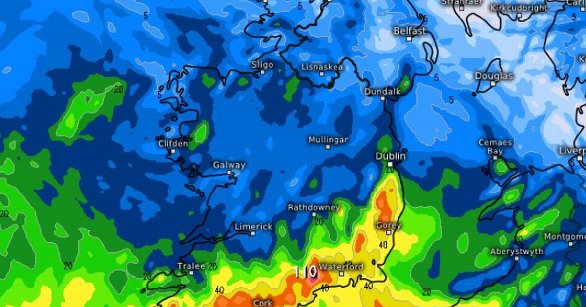 Ireland weather: Met Eireann upgrade rainstorm warning to orange for two counties