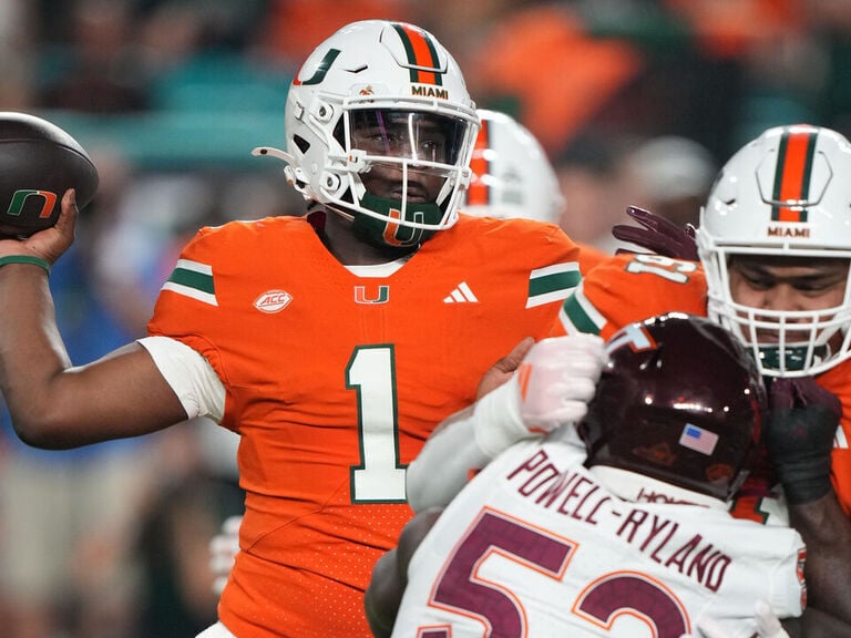 No. 7 Miami survives Virginia Tech after Hail Mary ruled incomplete