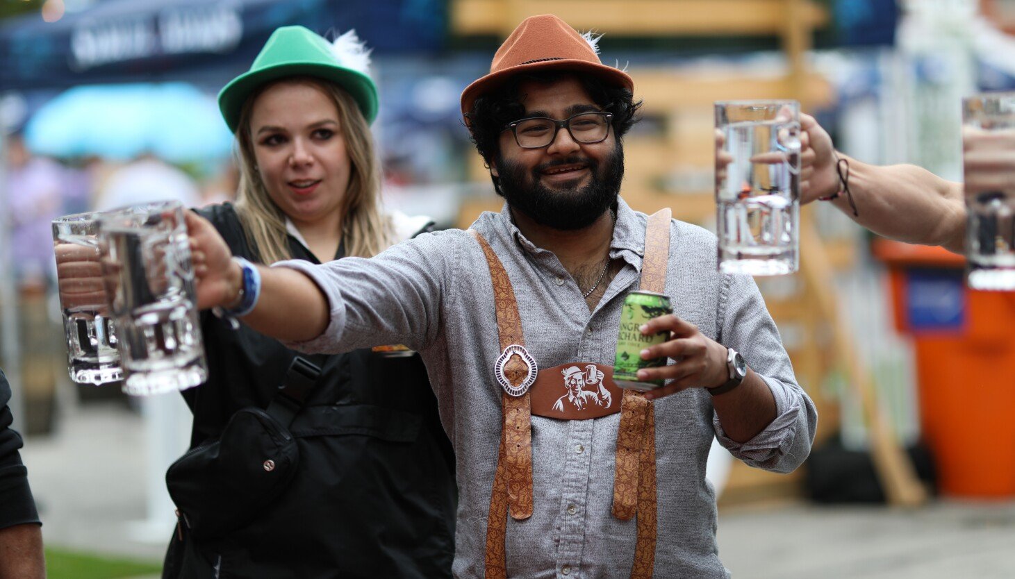 Oktoberfest revelers enjoy beer, bee sting cake at St. Alphonsus celebration