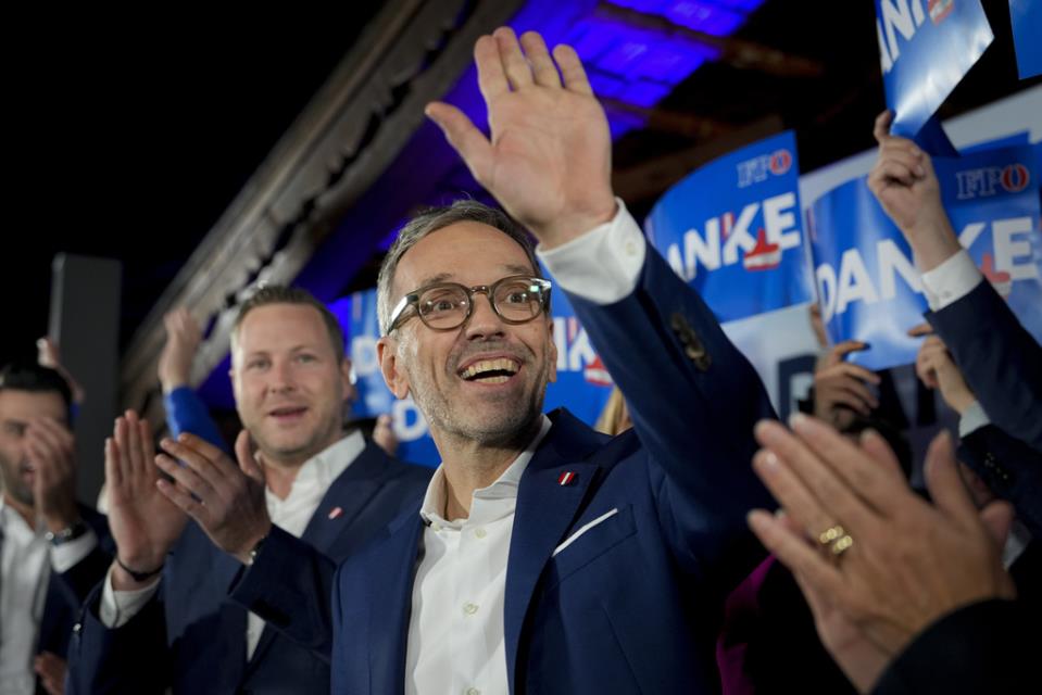 Austria's Freedom Party secures first far-right national election win since World War II