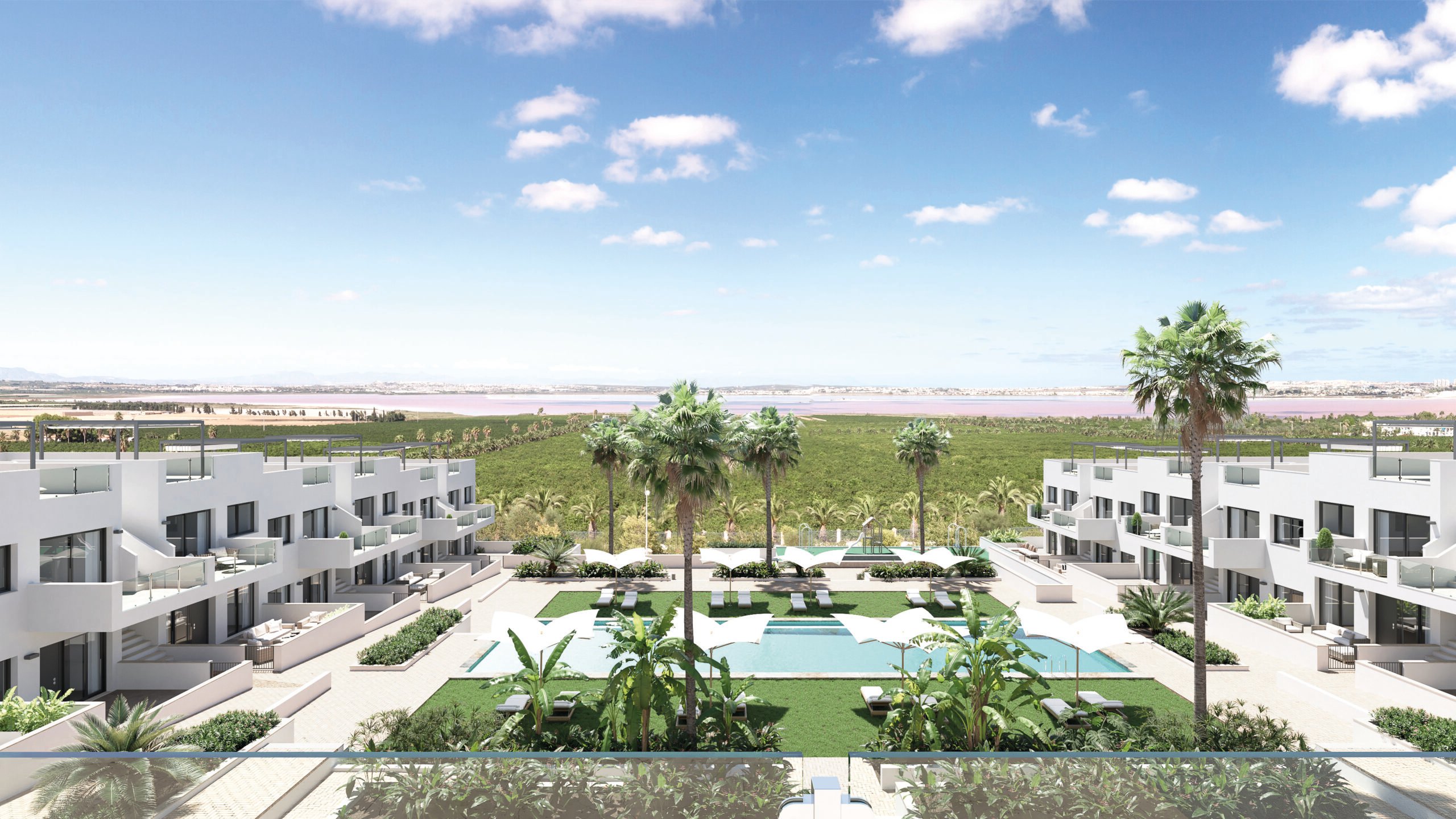 LET IN THE LIGHT (AND WATER): Stunning new development where a salt lagoon in Spain is on full screen