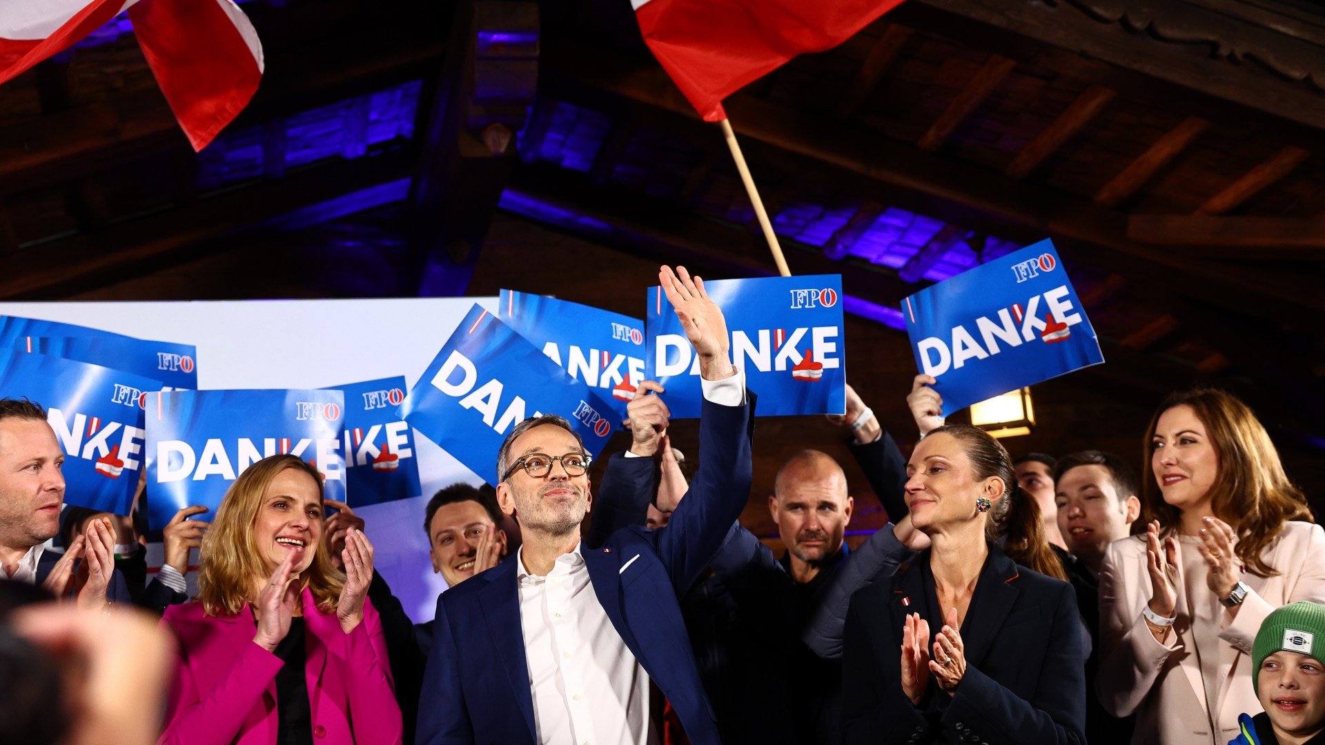 Austrian hard right party founded by Nazi SS officer WINS election pledging to shut down borders and cut off Ukraine