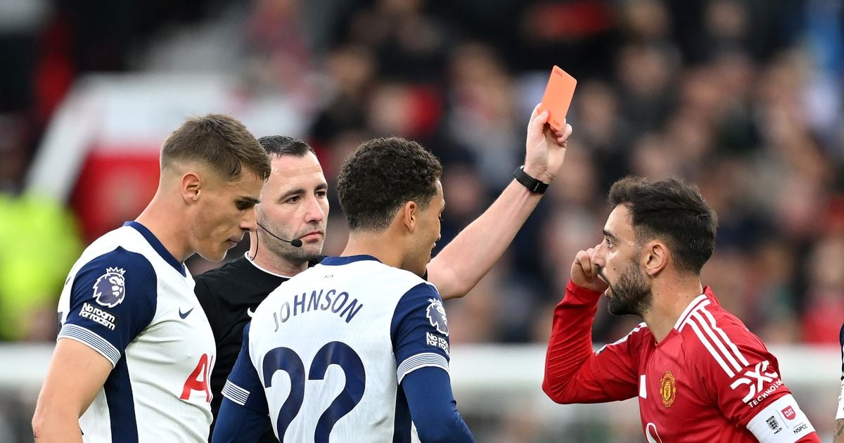 Bruno Fernandes red card explained as Manchester United get Premier League clarification