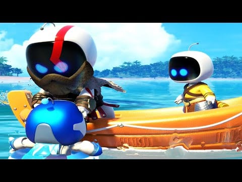 Astro Bot Meets Kratos - Kratos Gameplay &amp; Cutscenes (2024) PS5 Bot of War Stage 100% Completion