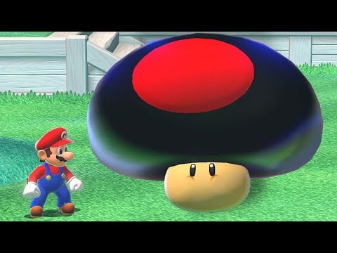 What Happens When Mario uses the Ultimate Evil Mega Mushroom? (HD)