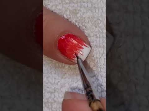 Gradient Red Nails Idea | EASY Sunset Nail Art Tutorial | #naildesign