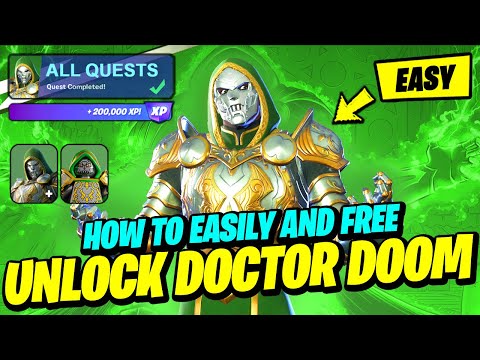 How to EASILY UNLOCK Doctor Doom FOR FREE in Fortnite (ALL QUESTS)