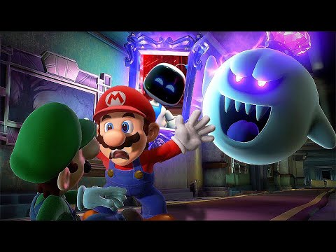 Luigi&#39;s Mansion 3 + Astro Bot - 2 Player Co-Op - Full Game Walkthrough (HD)