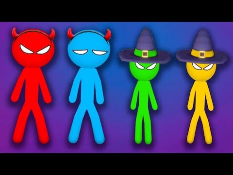 WITCHES vs DEMONS - Stickman Party 1 2 3 4 Player Games Free