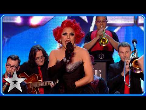 La Voix &amp; The London Gay Big Band rocked the house! | Unforgettable Audition | Britain&#39;s Got Talent