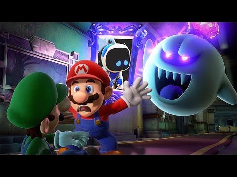 Luigi&#39;s Mansion 3 + Astro Bot 100% - 2 Player Co-Op - Full Game Walkthrough (HD)