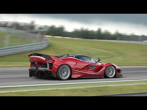 $4.0 Million Ferrari FXX K Evo PURE V12 SOUNDS! Accelerations, Downshifts, HOT GLOWING Brakes!