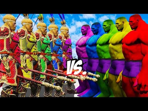 TEAM WUKONG COLOR VS TEAM HULK 1003 COLOR - EPIC SUPERHEROES WAR